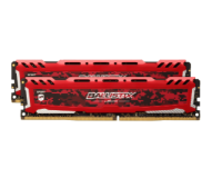 Ballistix Sport LT Red 16GB Kit (2 x 8GB) DDR4-2400 UDIMM