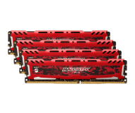 Ballistix Sport LT Red 64GB Kit (4 x 16GB) DDR4-2400 UDIMM